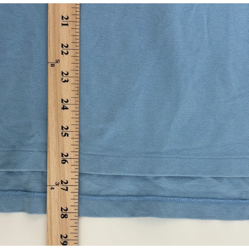 Polo Ralph Lauren Polo Shirt Men LargeBlue Custom Fit Short Sleeve Pony Logo